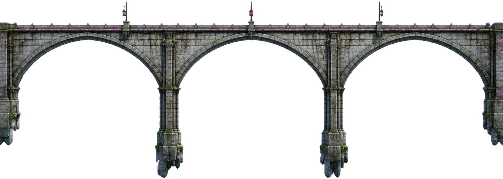 Jembatan Ninth Arch, batu kapur, dari samping